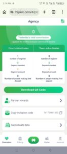 92 PKR Game referral code and invite friends earning feature
